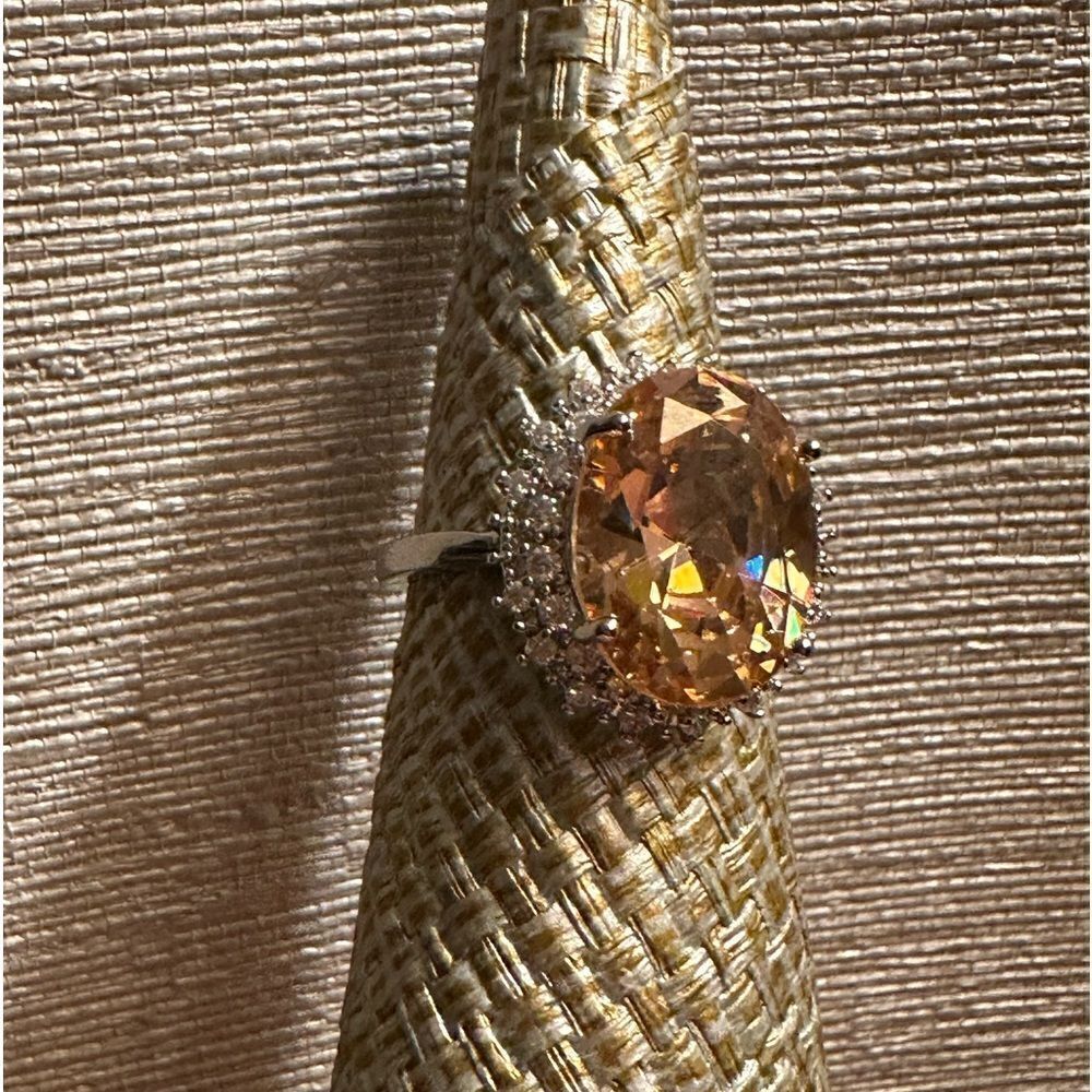 💗💗NEW!! 11CT ROUND MORGANITE RING - Picture 10 of 12